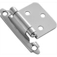 thumbnail image 1 of Polished Chrome Surface Self-Closing Flush Hinge 2-Pack, 1 of 1