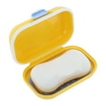 thumbnail image 5 of Unique Bargains 1 Pc Soap Dish Portable Soap Holder for Bathroom Yellow, 5 of 6
