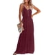 thumbnail image 1 of Vestido Maxi de Verano PRETTYGARDEN con Tirantes Finos Vino Tinto Talla M, 1 of 4