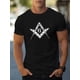 thumbnail image 1 of Men's Stylish Print Cotton T-Shirt, Crew Neck Short Sleeve, Casual Tee, Versatile Top For Spring And Summer, Trendy Streetwear Fashion, 1 pc, 100% cotton T-shirt, 1 of 6