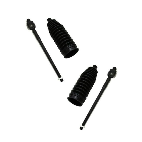 4 Pc Steering Kit Rack and Pinion Bellow Boots, Inner Tie Rod Ends Fits select: 2002-2006 NISSAN ALTIMA, 2004-2008 NISSAN MAXIMA