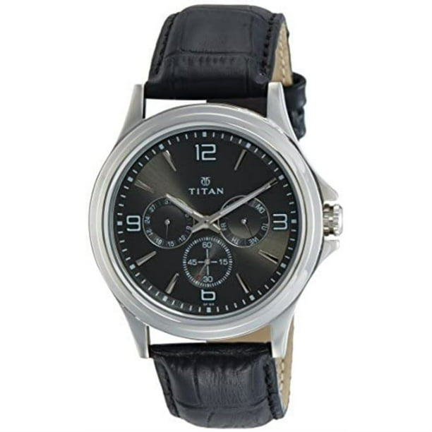 Titan Black Dial Analog Watch for Men Walmart