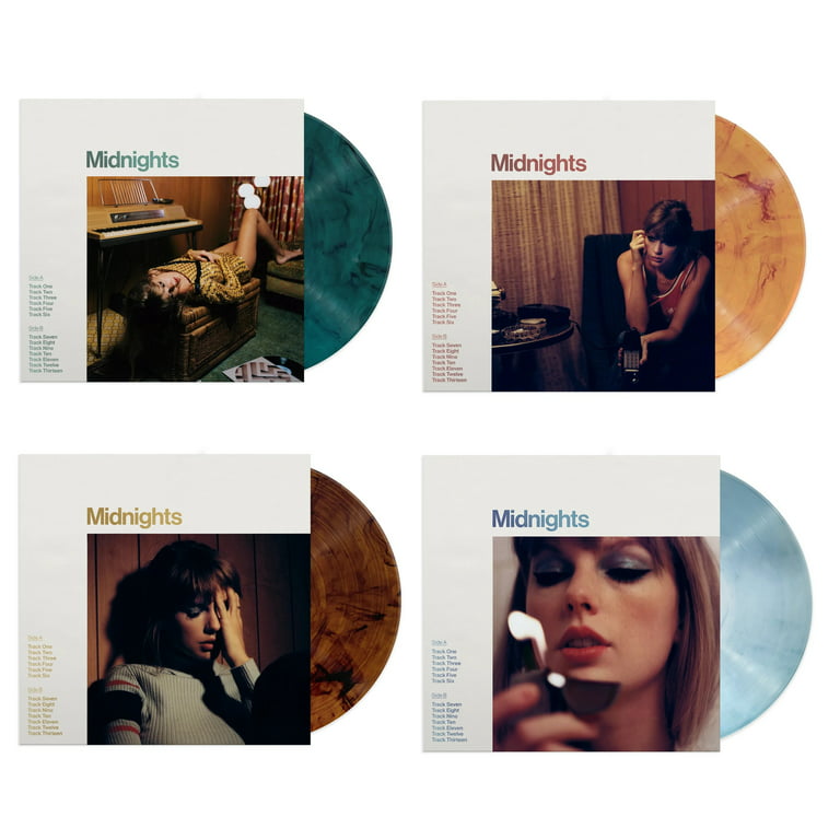 Taylor Swift - Midnights Exclusive 4X LP Colored Vinyl Clock Edition Bundle Pack