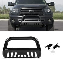 Kojem Front Bumper Bull Bar Push Grille Guard for 2005-2010 2011 Dodge Dakota 2006-2009 Mitsubishi Raider Black