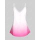 thumbnail image 2 of Top Sin Mangas de Talla Grande con Estampado de Flores Degradados Rosegal  Camisetas sin mangas de talla grande, 2 of 5