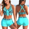 thumbnail image 5 of Women Printed Bikini Sets Summer Sexy Push Up High Waist Swimsuit Bathing Suit Beach Two Pieces Set Swimwear Female Tankni, 5 of 7