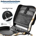thumbnail image 4 of FORMRS Zipper Binder with Shoulder Strap 2-inch Ring 500 Sheet Capacity File Bag, White and Black, 4 of 5