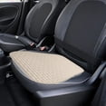 thumbnail image 5 of Universal Linen Seat Cushion Set Breathable Mesh Grid Design Three Piece Mat for Enhanced Year Round Driving Comfort, 5 of 5