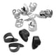 thumbnail image 4 of Protector de púas de pulgar, púa de dedo de guitarra Perfect Match Black Silver Mejor juego para el rendimiento Anggrek CC1310, 4 of 8