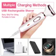 thumbnail image 5 of OCTMOM Electric  Shaver Razors for Women,  Facial Nose Hair Eyebrow Bikini  4 in 1 Trimming  Set, 5 of 12