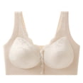 thumbnail image 2 of Levmjia Wireless Bralette For Women Front Closure Seamless Solid Color Comfort Bras No Underwire Breathable Sleep Yoga Everyday Wear T Shirt Bra, 2 of 3