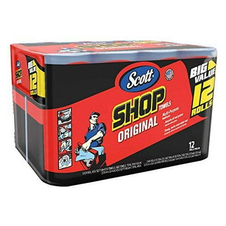 2 Pack 75130 Shop Towels, 55 Towels/In Each Pack ((24 Rolls Total))