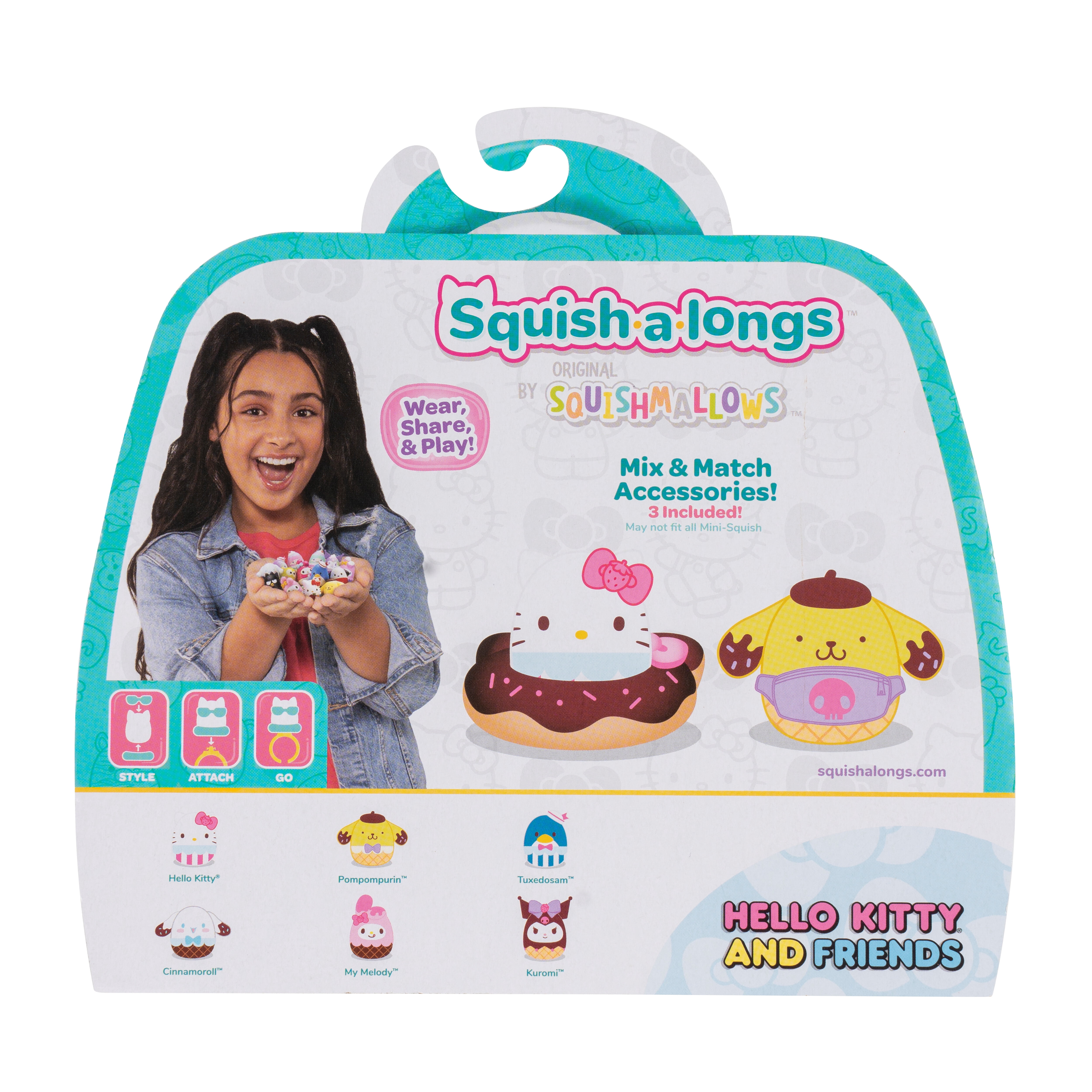 Sanrio, Mini-Squish, 6-Pack, Hello Kitty and Friends Ice Cream