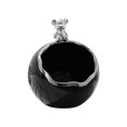 thumbnail image 3 of Bear Figurine Storage Box Bear Statue Key Holder Organizer Collection Animal Sculpture Trinket Storage Box for Office Table Party Decoration Black Silver Edge, 3 of 8