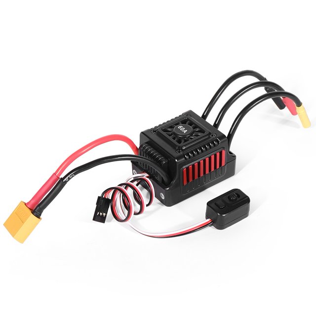 Brushless Motor Electric Speed Regulator 1/10 RC/ESC Remote Control Car Model Red-XT60