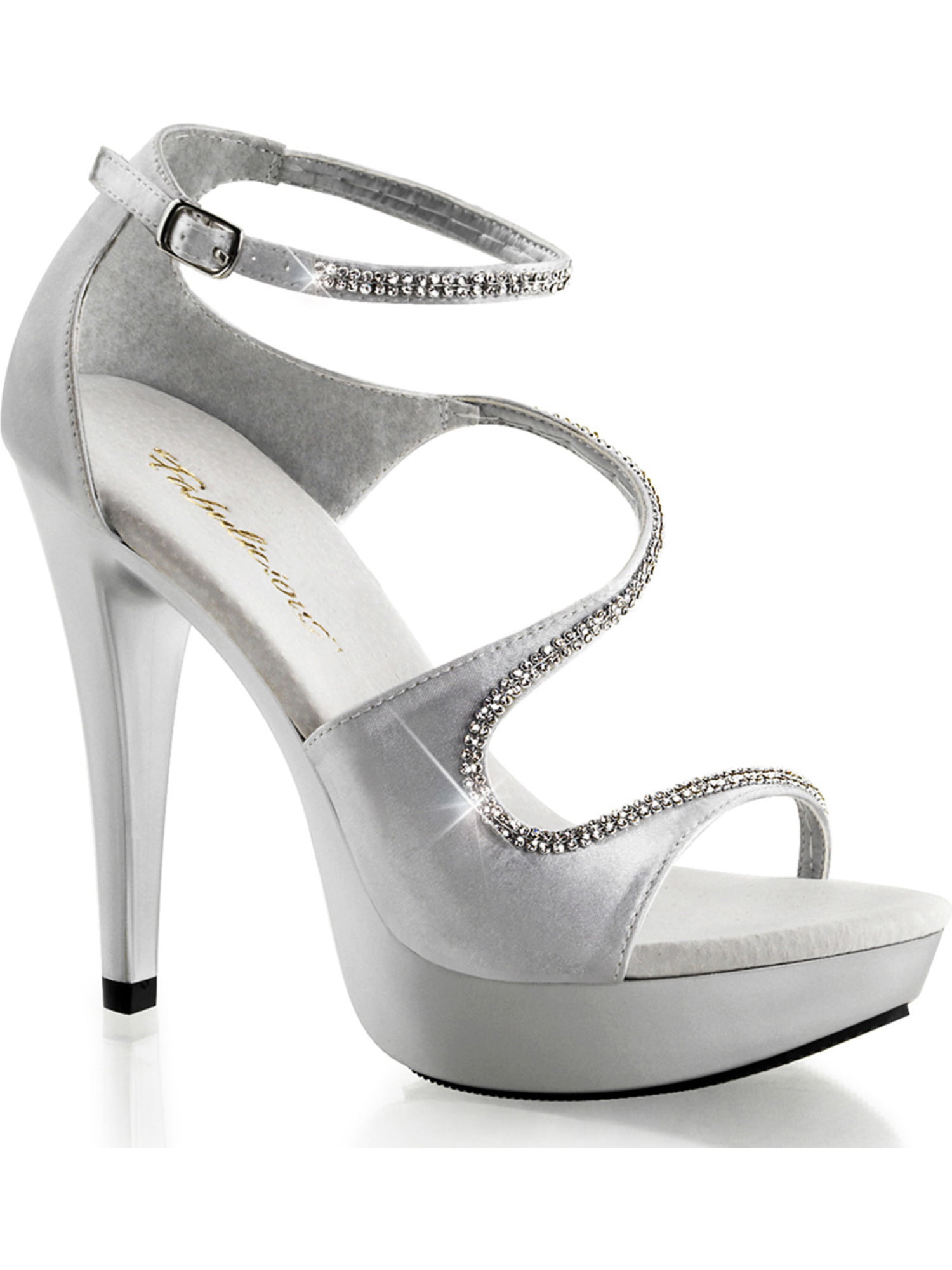 silver formal shoes for women