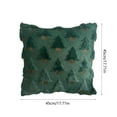 thumbnail image 3 of HomeKingdee Christmas Trees Decorative Pillow Covers, Soft Plush Faux Fur Farmhouse Throw Cushion Cases for Xmas Winter Holiday Home Decor, 3 of 5