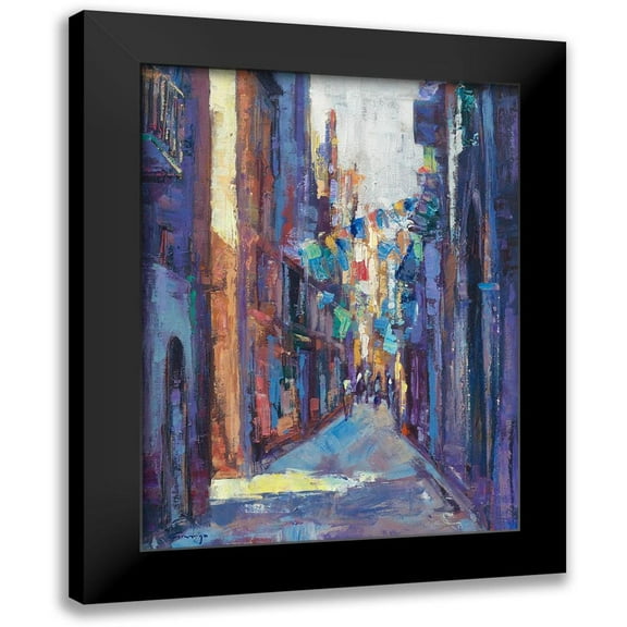 Camargo, Jesus P. 12x14 Black Modern Framed Museum Art Print Titled - Stadt