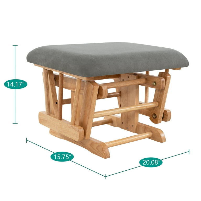 Oak glider ottoman only sales