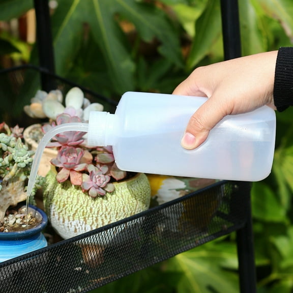 3-Pack Succulent Watering Bottle Squeeze Bottle with Curved Nozzle Narrow Mouth Water Can for Indoor Plants Flowers Garden Cleaning Tool Precise Watering Device