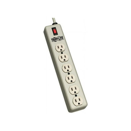 UPC: 0037332108234 | Waber-by-Tripp Lite 6-Outlet Power Strip with Illuminated Master Switch 6