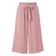 thumbnail image 5 of Pantalones Sueltos para Mujeres de Verano Pata Recta de Color Sólido con Bolsillos Y Cintura Elástica para Pantalones Casuales para Mujeres de Verano, 5 of 6