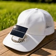 thumbnail image 3 of Solar Powered Fan Baseball Cap, 3 Speed Adjustable Breathable Mesh, for Adult Outdoor Fishing Hiking Summer Daily Use, Red 1 Pack Fan Hat with Brim, 3 of 8