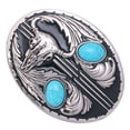 thumbnail image 3 of hebillas de cinturón para hombres Hebilla de Cinturón de Gema Vintage Cráneo Tribal Abrazadera de Cinturón de Aleación de Zinc de Vaquero Occidental - Turquesa Turquesa Magideal hebillas de cinturón para hombres, 3 of 7