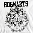 thumbnail image 2 of Harry Potter Hogwarts Logo Pull-Over Hoodie Sweatshirt & Stickers (X-Large) White, 2 of 5