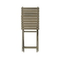 thumbnail image 3 of 2 Folding Seats, Wood, Grey, Weather- Finish Wood Chairs, Grey Finish, To Weather & Humidity, 2 Chairs, 3 of 5