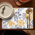 thumbnail image 5 of Pioneer Flower Floral Print Pattern Summer Placemats Table Placemats Set Of 4-Linen Kitchen Washable Placemats Table Mats 12x18 Inch Non-Slip Heat Resistant, 5 of 5