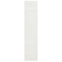 SAFAVIEH Tahoe Ainsley Geometric Shag Runner Rug, White, 2' x 7'