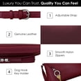 thumbnail image 4 of ili New York Bolsos cruzados de cuero genuino para mujer - Organizador de bolso de hombro con bloqueo RFID premium con correa ajustable, 4 of 5
