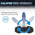thumbnail image 5 of PIT66 Ratcheting Brake Piston Spreader Wrench Caliper Pad Install Tool Press Ratchet Blue, 5 of 5