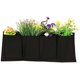thumbnail image 3 of Bolsa de plantación de flores horizontal 4 ranuras Bolsa de crecimiento para colgar en la pared transpirable Maceta de cultivo de jardín Suministros de jardín Vogacara JJ20721-00B, 3 of 6