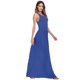 thumbnail image 4 of Vestido de las mujeres Solid cuello redondo sin mangas Racer Back cintura alta bolsillos plisados ​​ Abanopi Azul S, 4 of 6
