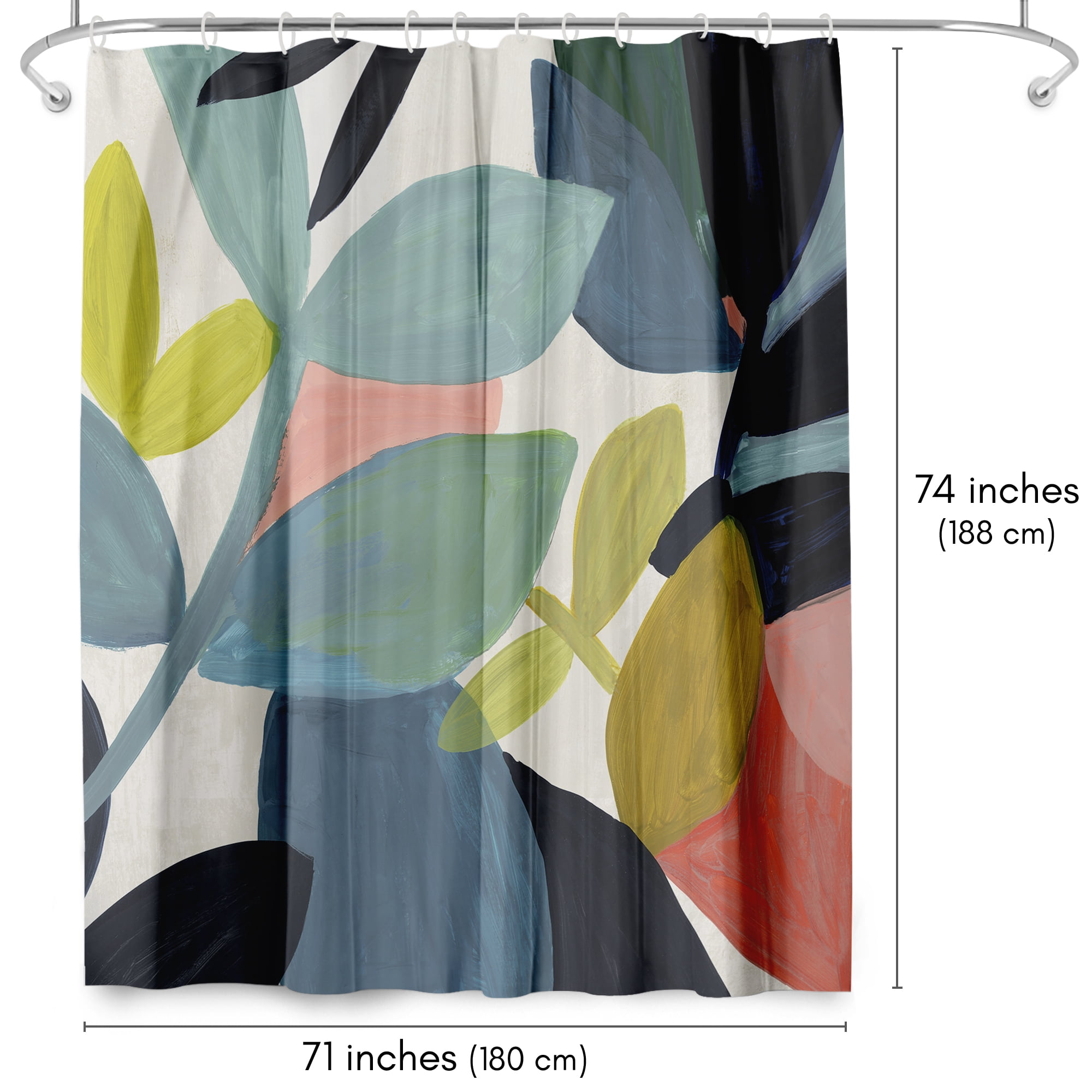 Americanflat 71" x 74" Shower Curtain, Embodiment by PI Creative Art