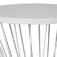 thumbnail image 7 of GDF Studio Fern Outdoor Metal 16 Inch Side Table, Matte White, 7 of 7