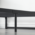 thumbnail image 4 of Low Bed Frame, Heavy Duty Metal Platform Bed Frame with Arch Design, Steel Slats Support, Easy Assembly, No Box Spring Needed, 4 of 7