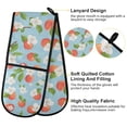 thumbnail image 4 of Dailycode Double Sided Oven Mitt with Loop Heat Resistant Kitchen Long Potholders 7" x 35" Cartoon Cherry and Flower, 4 of 6