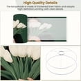 thumbnail image 4 of Linen Drum Lampshades Vintage Emerald Green Abstract Woman Funky Feminine Girl 13"x13"x10" Light Shade for Table Lamps Floor Lamps Drum Lamp Shades Lampshade Replacement Assembly Required, 4 of 8