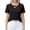 Black, variant on Women's Solid Color V Neck Short Sleeve T Shirt Top, Trendy Design with Loose Plus Size Fit for Students, for Summer Daily Wear or Casual Going Out Pink