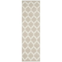 SAFAVIEH Montauk Proinsias Geometric Cotton Runner Rug, Grey/Ivory, 2'3" x 7'