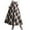 Khaki, variant on JNGSA Women's Plaid Wool Skirts Winter Mid Length High Waisted A-Line Pleated Long Skirt