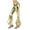 Yellow, variant on HomeGardon Pants for Women Women's Stage Light Faux Leather Wide Waist Irregular Flared Pants Nightclub Wide Leg Pants,S-XXXL