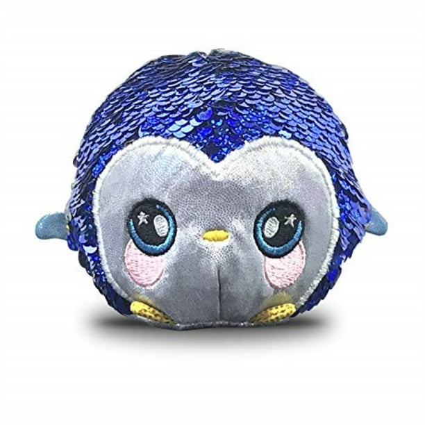 beverly hills teddy bear squeezamals, sparky sparkle penguin, super-squishy foamed stuffed