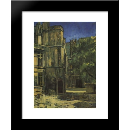 Type the Cluny Museum in Paris 20x24 Framed Art Print by Petrov-Vodkin,