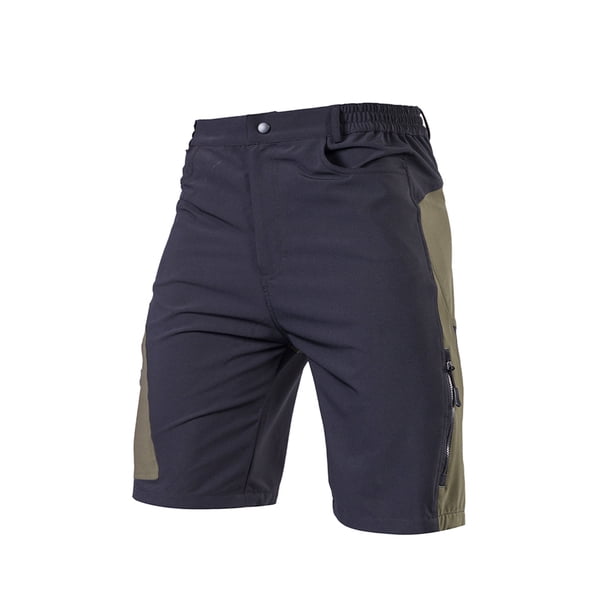 Pantalones cortos de ciclismo Irfora Pantalones cortos holgados de ciclismo para hombre, transpirables, holgados, para deportes al aire libre, ciclismo MTB, pantalones cortos para correr