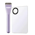 thumbnail image 1 of Professional Flat Foundation Brush with Palette for Liquid & Cream Makeup, Ultra-Soft Synthetic Bristles, Precise Blending, Portable Cosmetic Application Tool for All Skin Types, 1 of 8