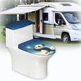 thumbnail image 6 of HELLHERO Panda Elastic Edge Polyester Bathroom Toilet Cozy Set Stretch Lid Cover Set for Toilet & Elastic Installation for Indoor Home, 6 of 8